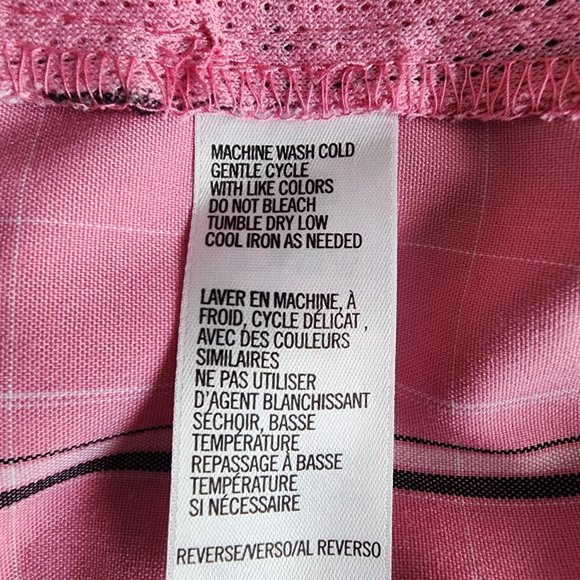 Pre-love Plus-size Izod Cool-FX Stretch Long Golf Shorts Pink Plaid Pock Size 16 - Picture 10 of 13